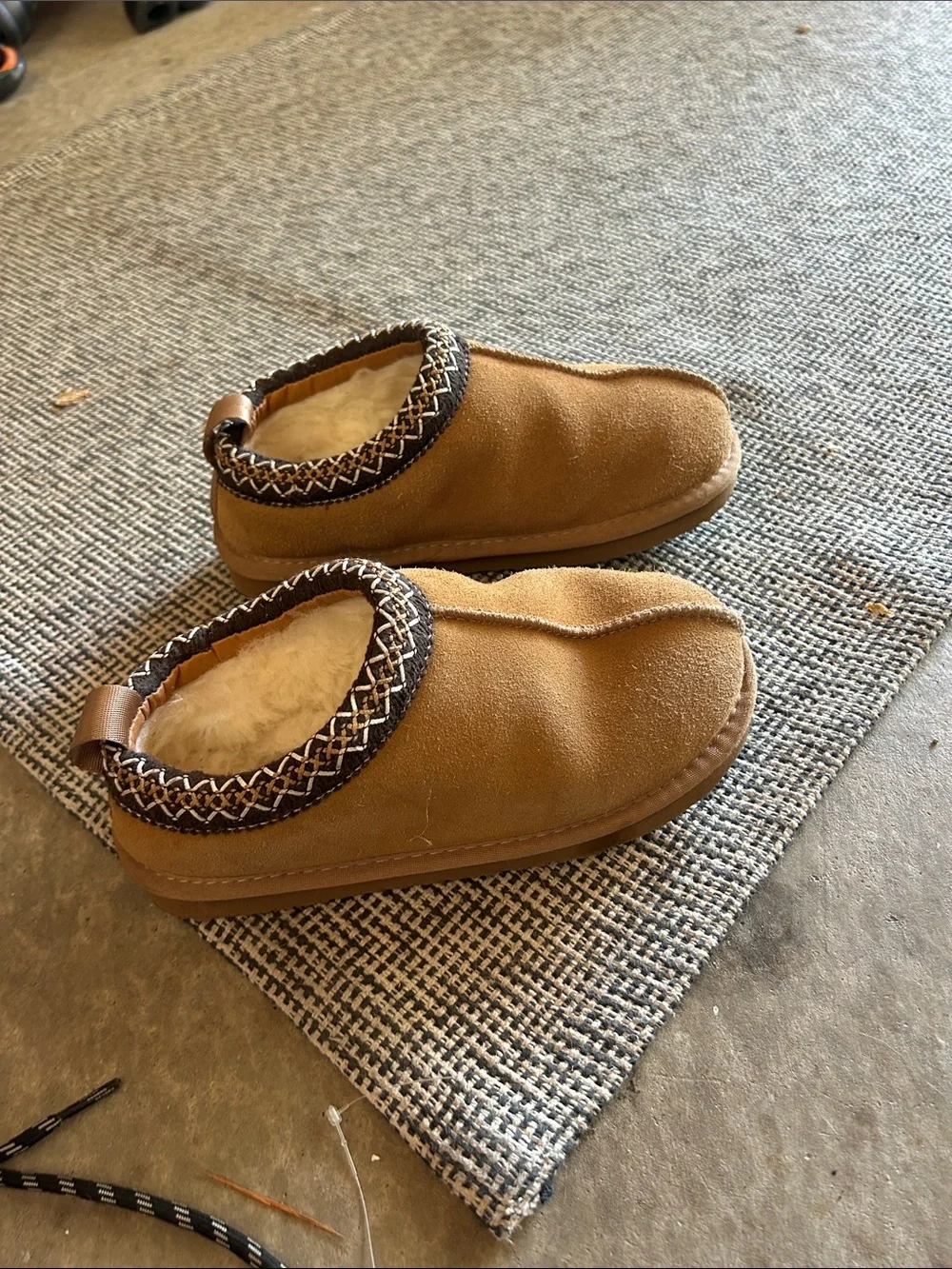 Kids' Cozy Moccasin Slippers in Chestnut Brown
